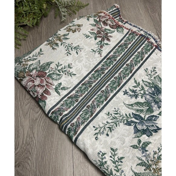 Vintage Upholstery Tapestry Fabric Large Floral 49”x56” Clayton Marcus - Picture 3 of 3